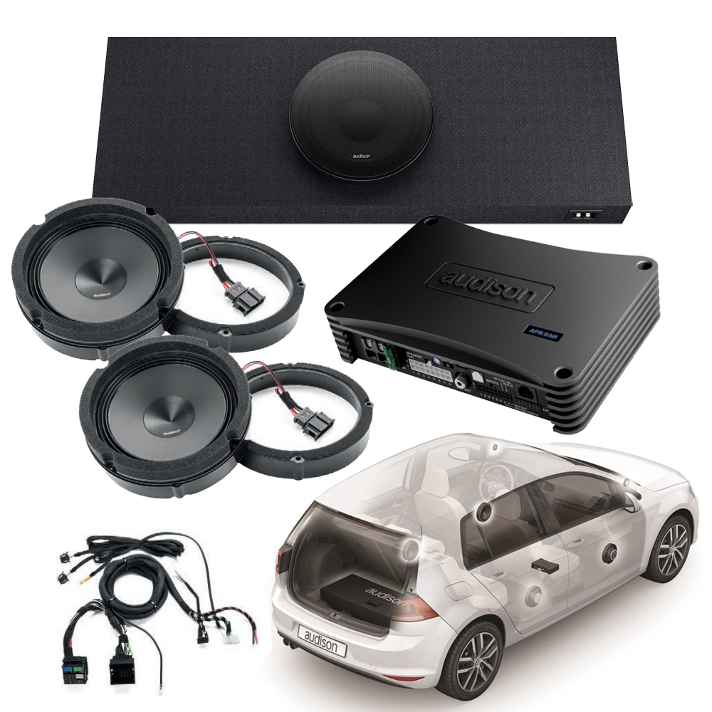 Audison Front, Rear Speakers, Amplifiers, And Subwoofers Bundle ...