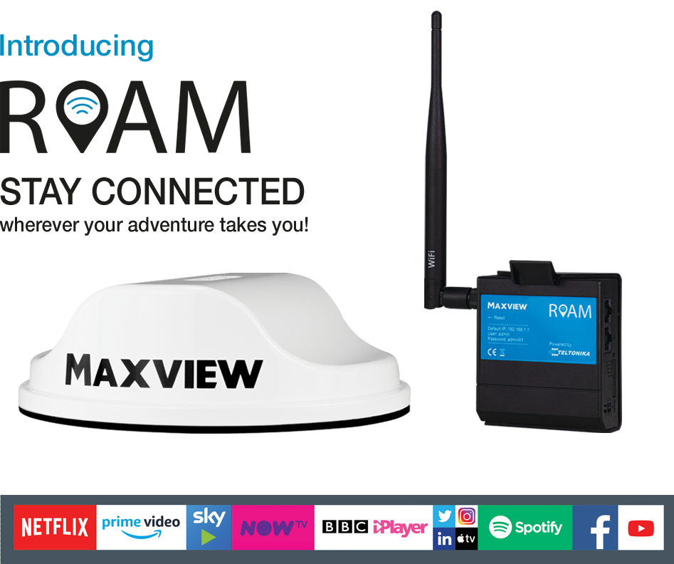 Antenne Roam Maxview 3G/4G/5G Camping-car Wifi Caravane Wifi